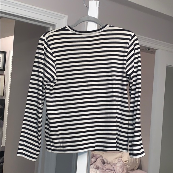 Black Striped CDG Commes des Garçons Tee - Picture 7 of 7